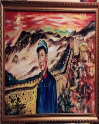 油畫作品——國魂